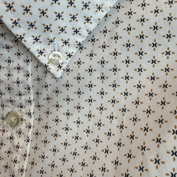 Roundtree & Yorke Travel Travel Smart Mens Button Down Shortsleeve Shirt - Picture 4 of 10